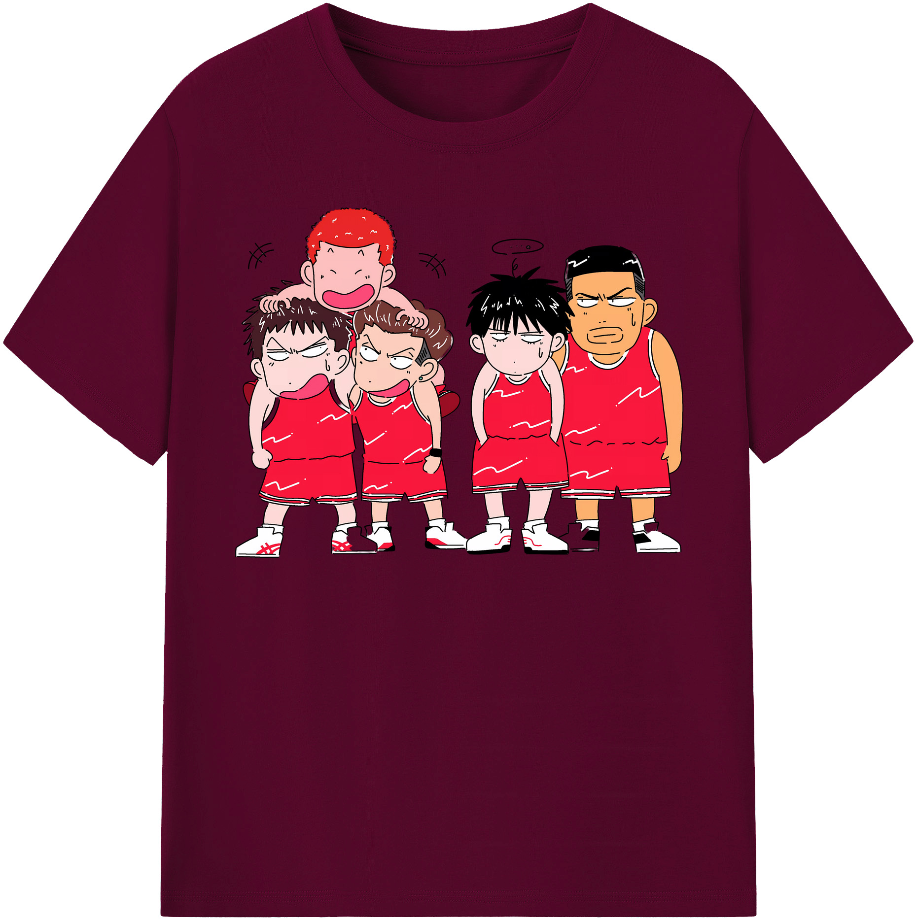 （画像用） SLAM DUNK／スラムダンク レディースカジュアルプリントTシャツ（綿100％）
